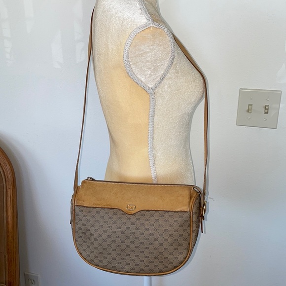 VINTAGE Gucci GG shoulder bag tan beige - Picture 2 of 16